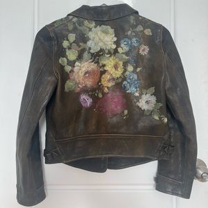 Rare vintage Ralph Lauren blue label genuine leather jacket